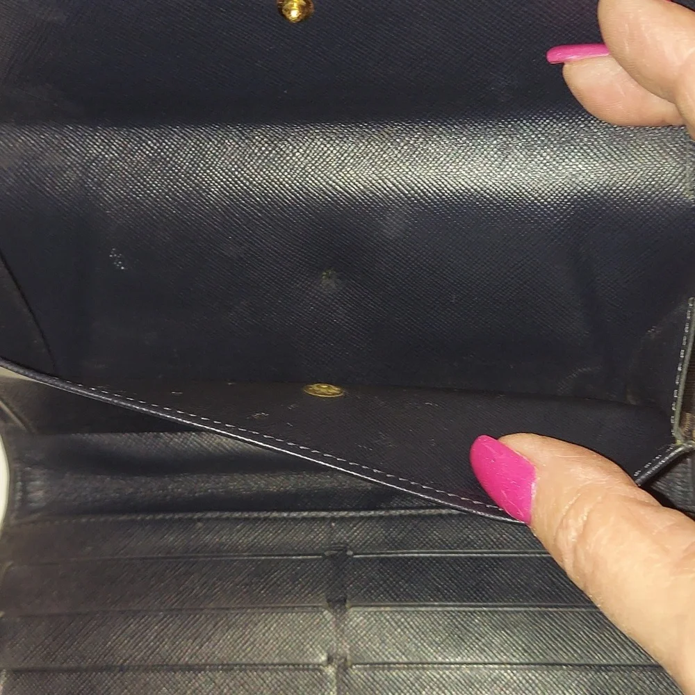 Louis Vuitton Blue Denim long Wallet